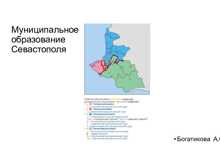 Муниципальное образование Севастополя Богатикова А.О