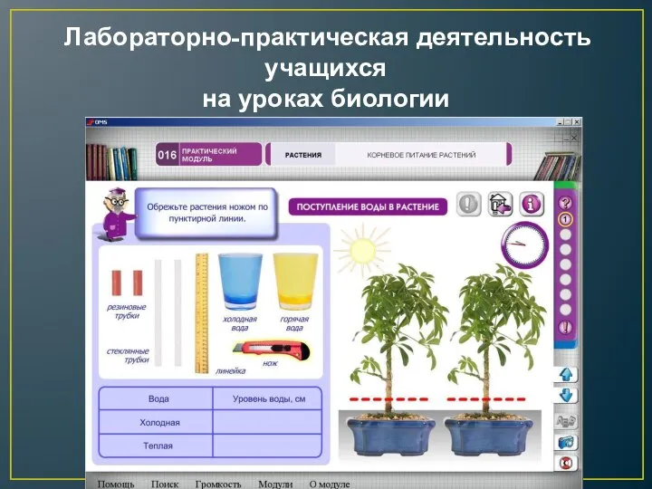 Лабораторно-практическая деятельность учащихся на уроках биологии в свете современных технологий.