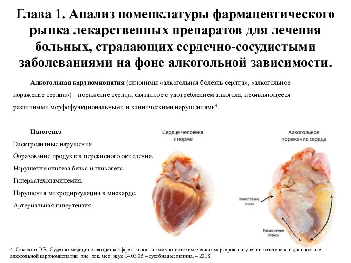 Глава 1. Анализ номенклатуры фармацевтического рынка лекарственных препаратов для лечения больных, страдающих