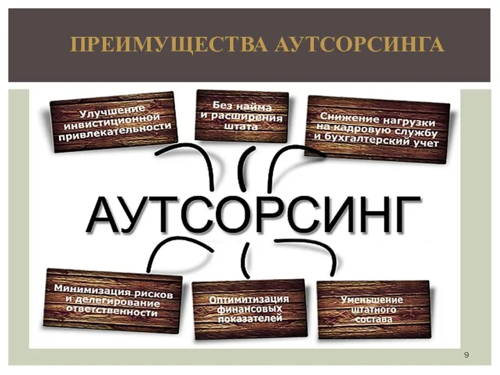 ПРЕИМУЩЕСТВА АУТСОРСИНГА