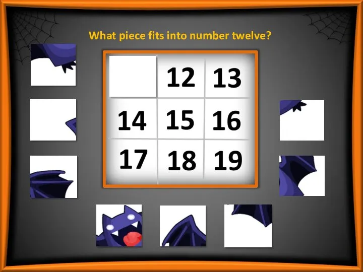 What piece fits into number twelve?