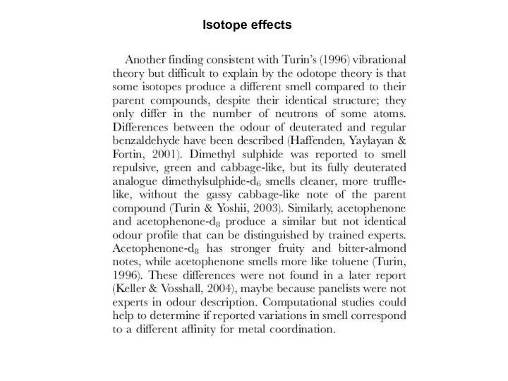 Isotope effects