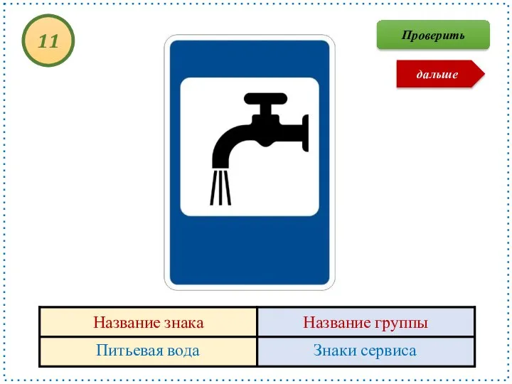 Питьевая вода Знаки сервиса 11 Проверить дальше