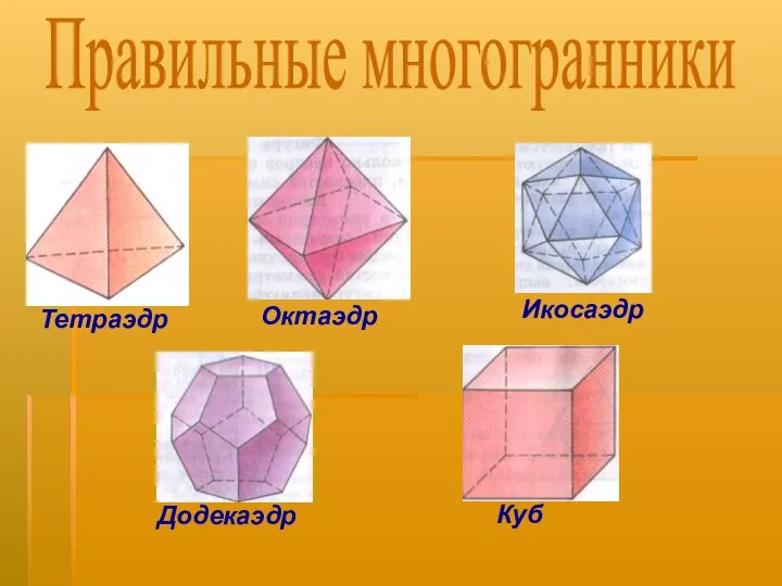 Правильные многогранники