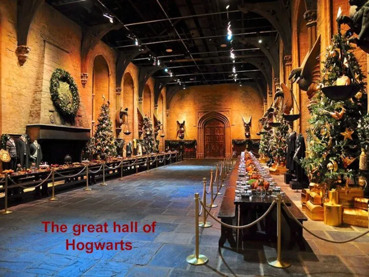 The great hall of Hogwarts