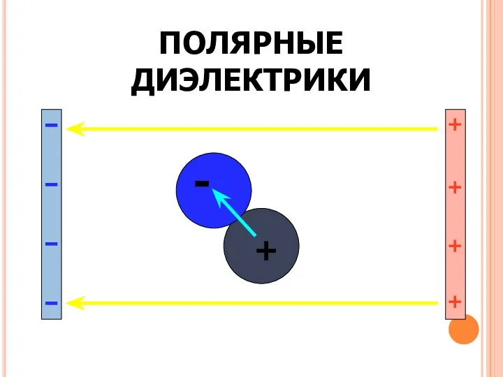 ПОЛЯРНЫЕ ДИЭЛЕКТРИКИ + + + +