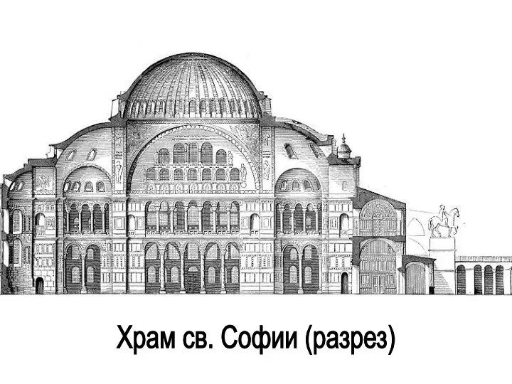 Храм св. Софии (разрез)
