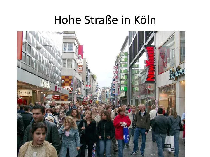 Hohe Straße in Köln