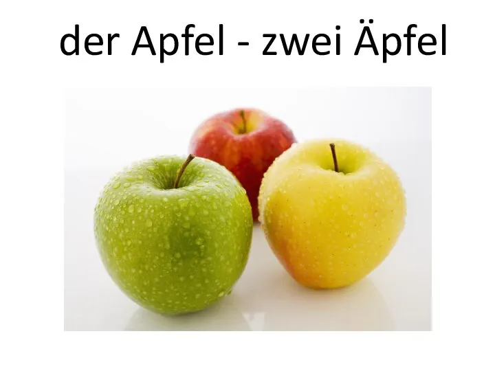 der Apfel - zwei Äpfel