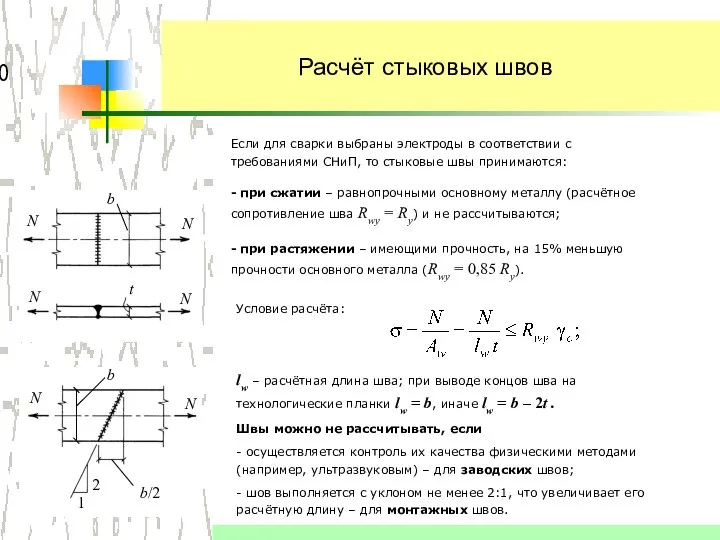 Если для сварки выбраны электроды в соответствии с требованиями СНиП, то стыковые