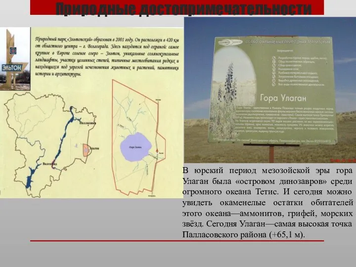 Природные достопримечательности В юрский период мезозойской эры гора Улаган была «островом динозавров»