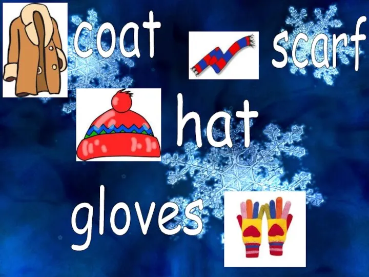 coat scarf hat gloves