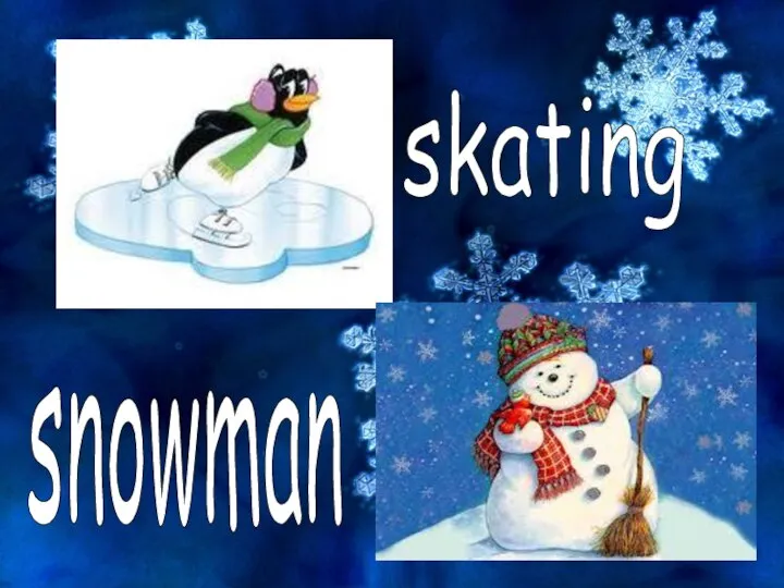 skating snowman
