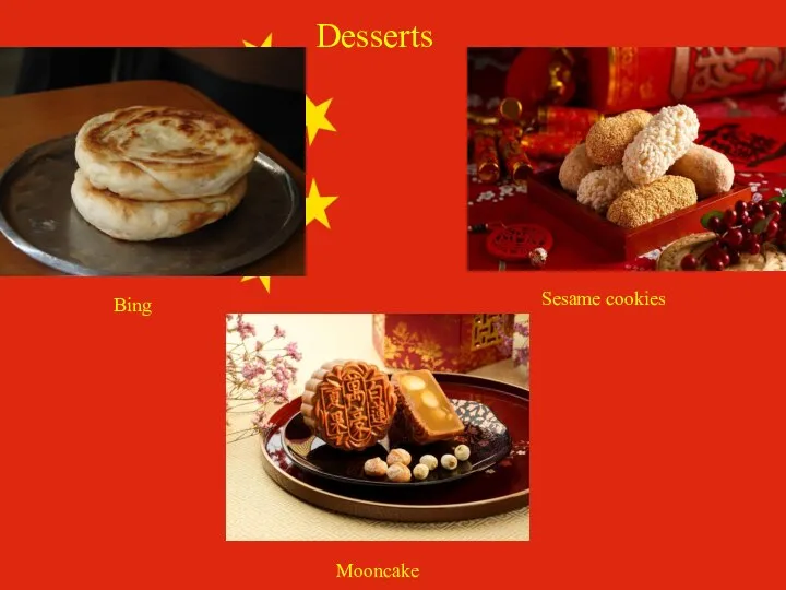 Desserts Bing Sesame cookies Mooncake