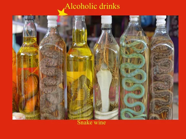 Alcoholic drinks Snake wine