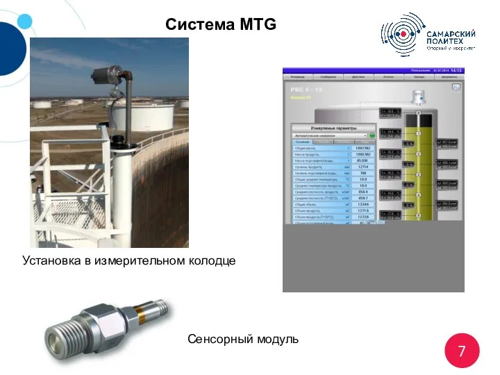 Система MTG Сенсорный модуль Установка в измерительном колодце