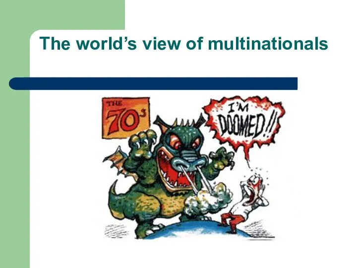 The world’s view of multinationals