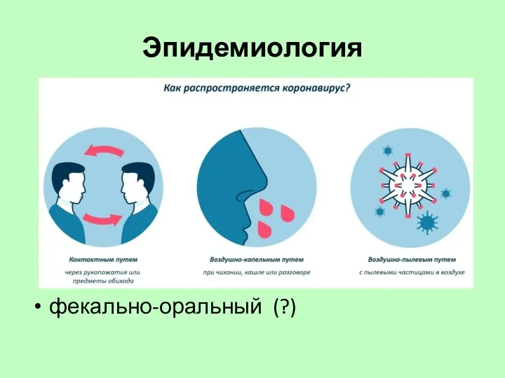 Эпидемиология фекально-оральный (?)