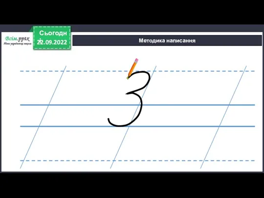 22.09.2022 Сьогодні Методика написання