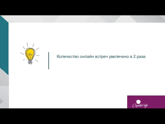 Количество онлайн встреч увеличено в 2 раза