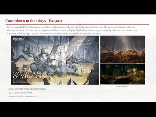 Countdown to four days - Request The core content: Uruk-hai's army occupied