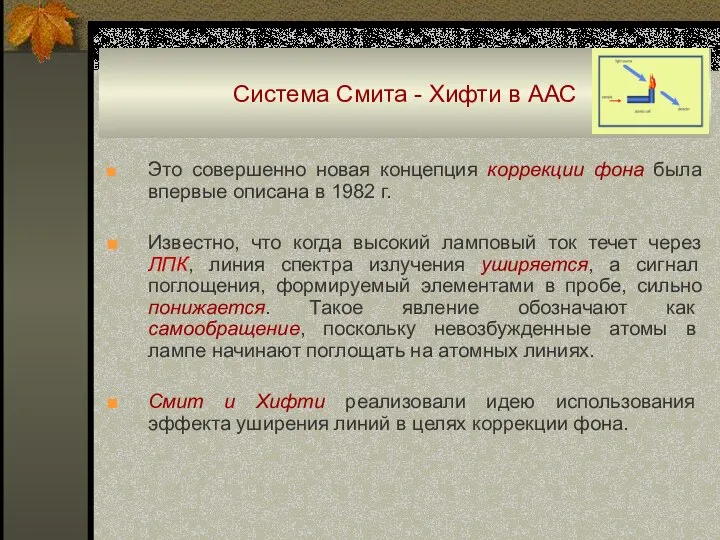 Система Смита - Хифти в ААС ■ Это совершенно новая концепция коррекции