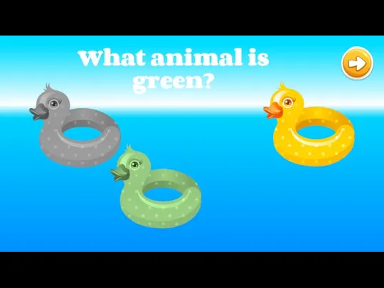 What animal is green?