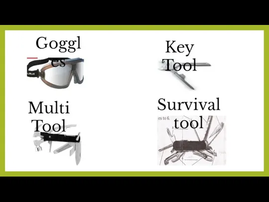 Survival tool Multi Tool Goggles Key Tool