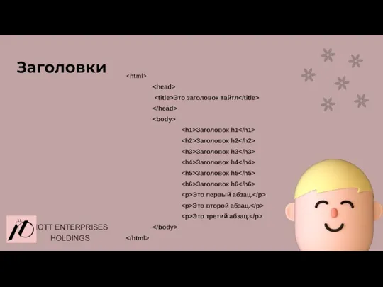 Заголовки Это заголовок тайтл Заголовок h1 Заголовок h2 Заголовок h3 Заголовок h4