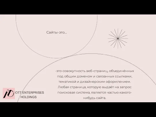 -это совокупность веб-страниц, объединённых под общим доменом и связанных ссылками, тематикой и