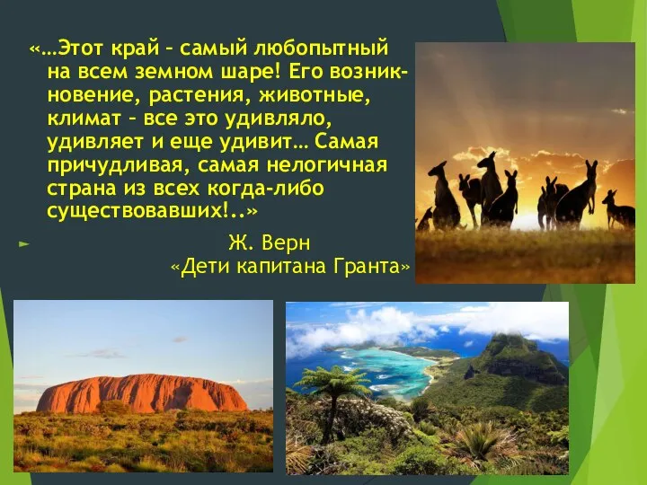 «…Этот край – самый любопытный на всем земном шаре! Его возник-новение, растения,