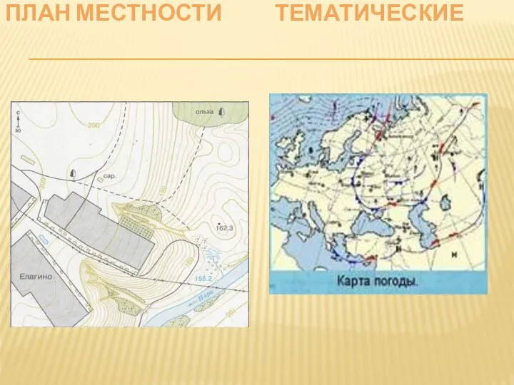 ПЛАН МЕСТНОСТИ ТЕМАТИЧЕСКИЕ