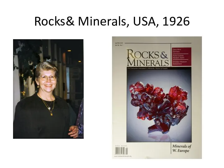 Rocks& Minerals, USA, 1926