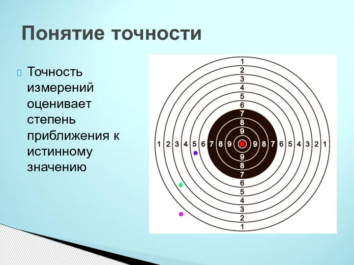 Точность измерений оценивает степень приближения к истинному значению Понятие точности