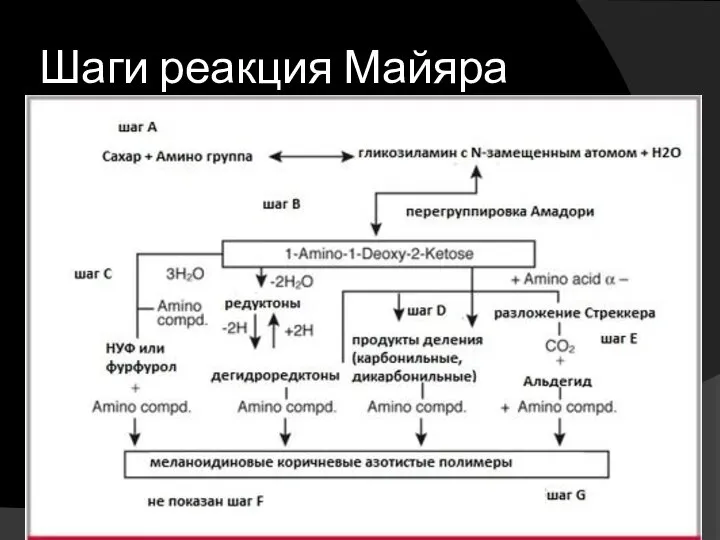 Шаги реакция Майяра