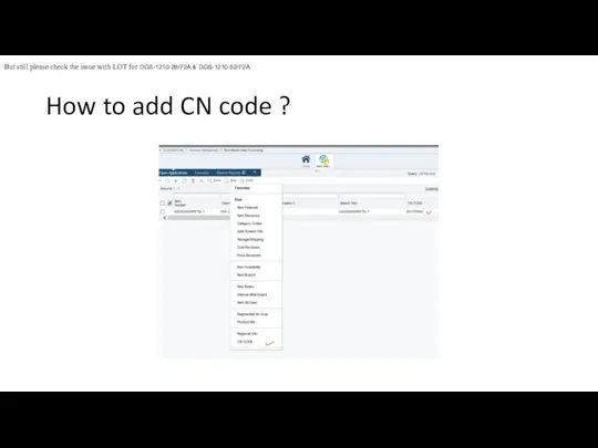 How to add CN code ? But still please check the issue