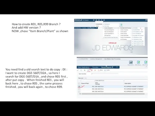 How to create R01, R05,R99 Branch ? And add HW version ?