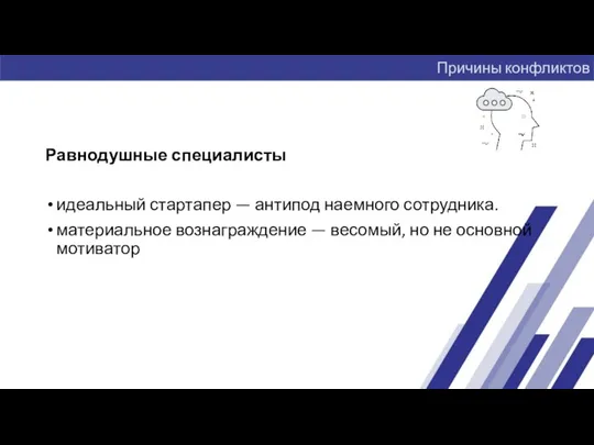 Равнодушные специалисты идеальный стартапер — антипод наемного сотрудника. материальное вознаграждение — весомый,