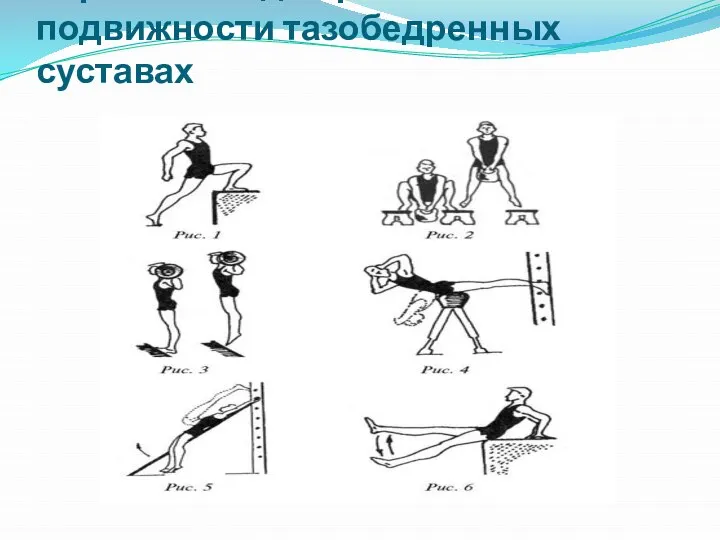 Упражнения для развития подвижности тазобедренных суставах