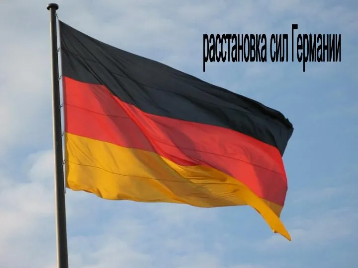 расстановка сил Германии