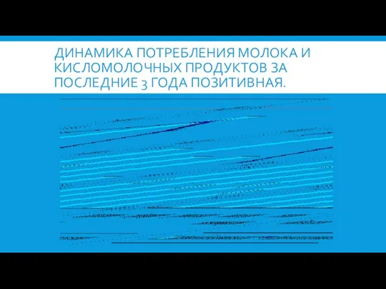 ДИНАМИКА ПОТРЕБЛЕНИЯ МОЛОКА И КИСЛОМОЛОЧНЫХ ПРОДУКТОВ ЗА ПОСЛЕДНИЕ 3 ГОДА ПОЗИТИВНАЯ.