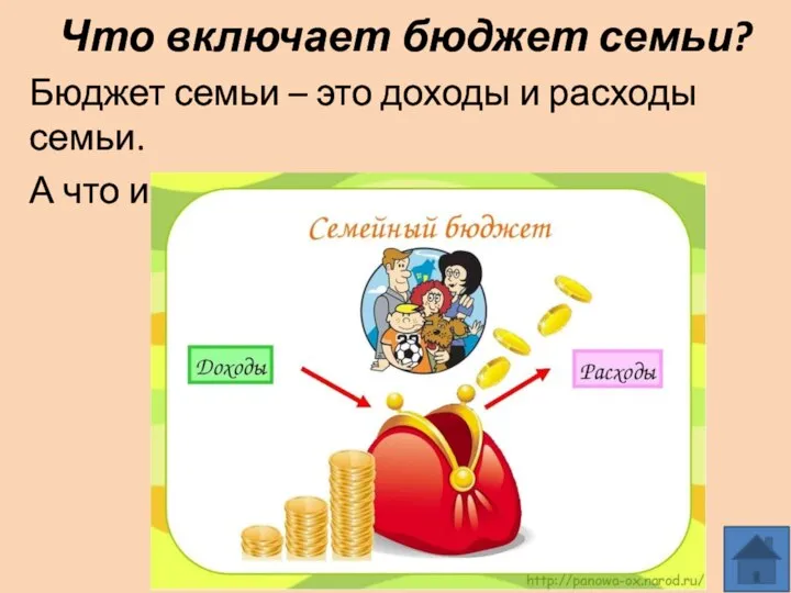 Что включает бюджет семьи? Бюджет семьи – это доходы и расходы семьи. А что именно….