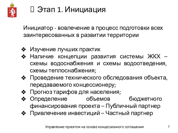 Этап 1. Инициация Инициатор - вовлечение в процесс подготовки всех заинтересованных в