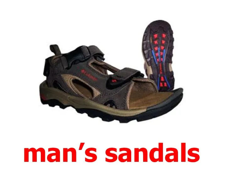 man’s sandals