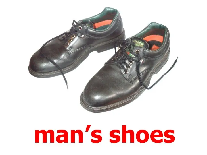 man’s shoes