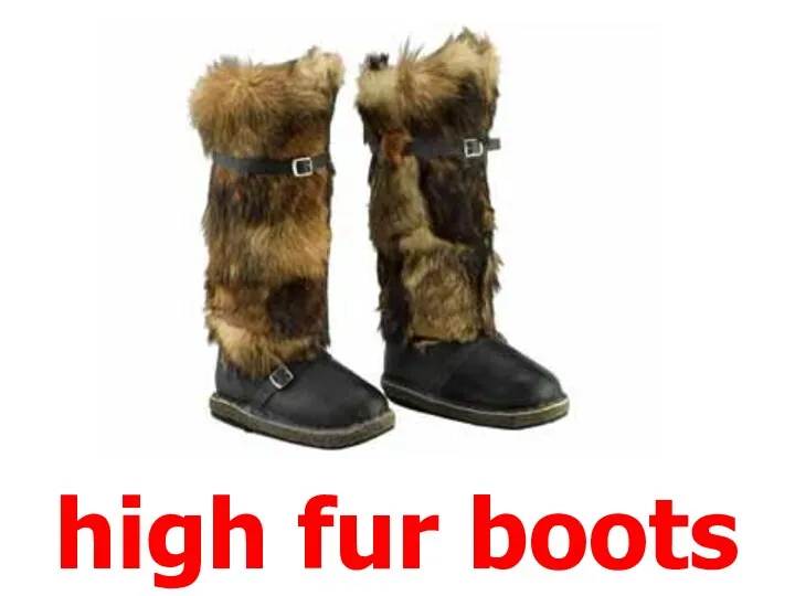 high fur boots