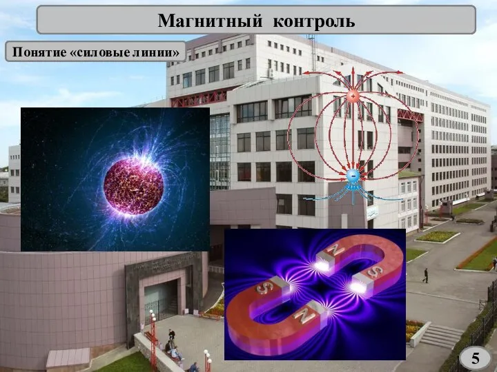 Магнитный контроль Понятие «силовые линии» 5