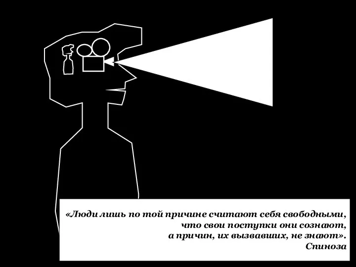 «Люди лишь по той причине считают себя свободными, что свои поступки они