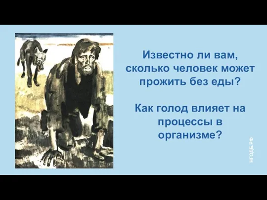 Известно ли вам, сколько человек может прожить без еды? Как голод влияет на процессы в организме?