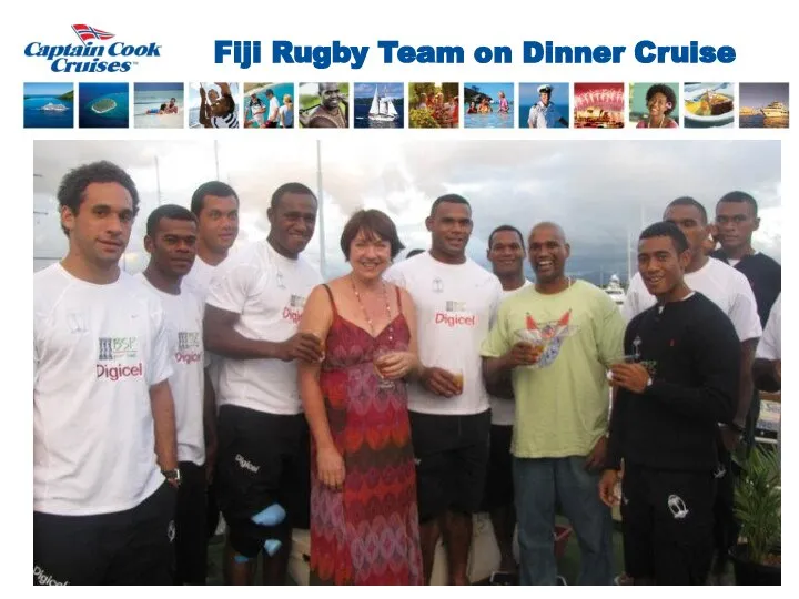 Fiji Rugby Team on Dinner Cruise Fiji